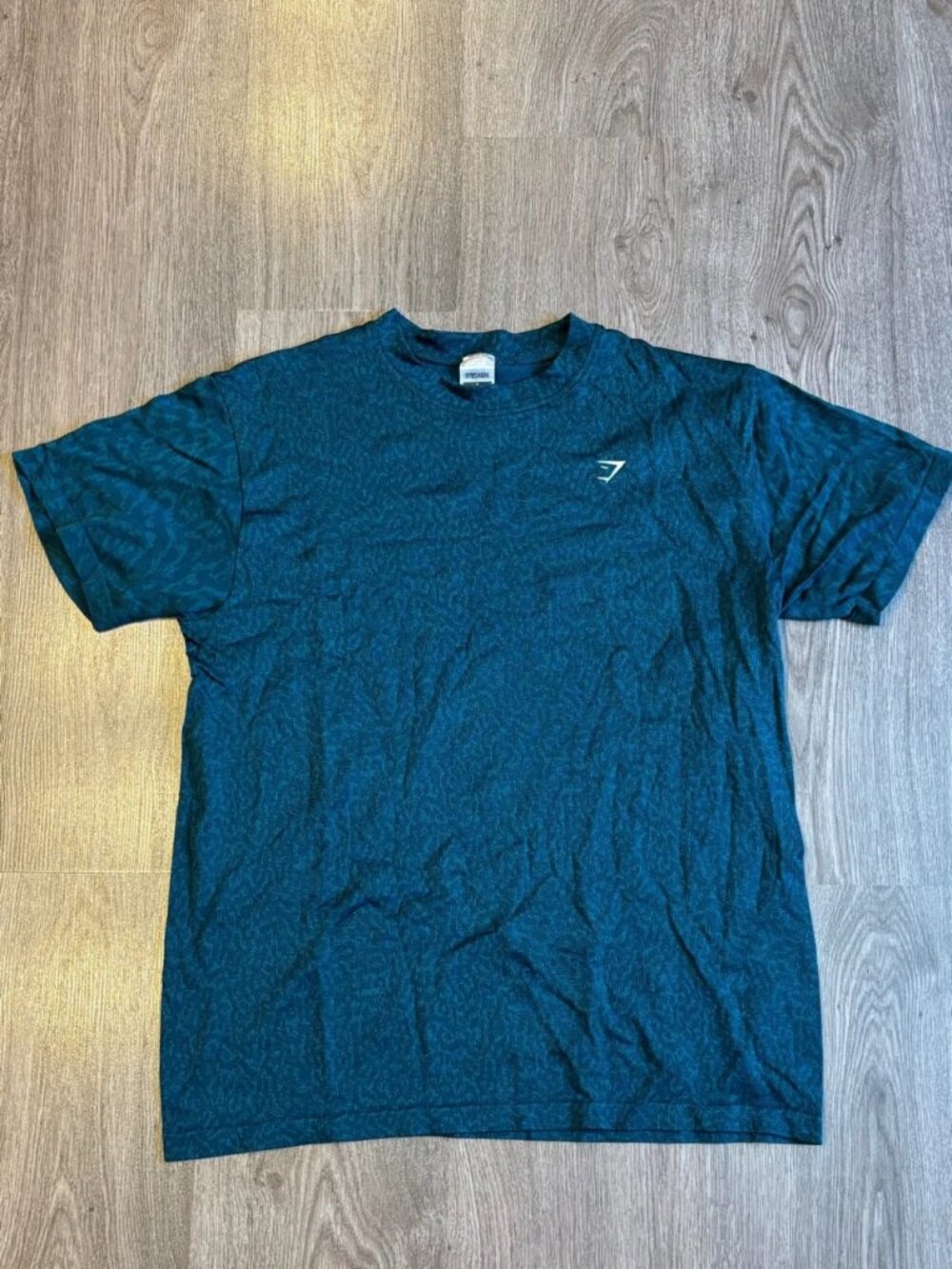 Turquoise Oversized Short Sleeve Activewear T-Shirt Women’s S
